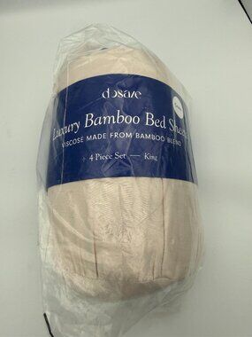 Dosaze Luxury Bamboo Bed Sheets Cream King